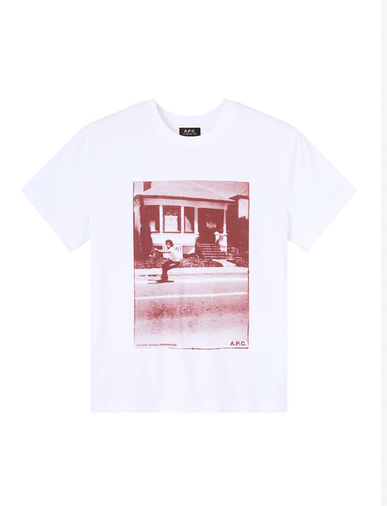 A.P.C. T-SHIRT CALIFORNIE BROWN