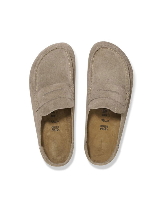 BIRKENSTOCK Naples Wrapped Suede Leather TAUPE