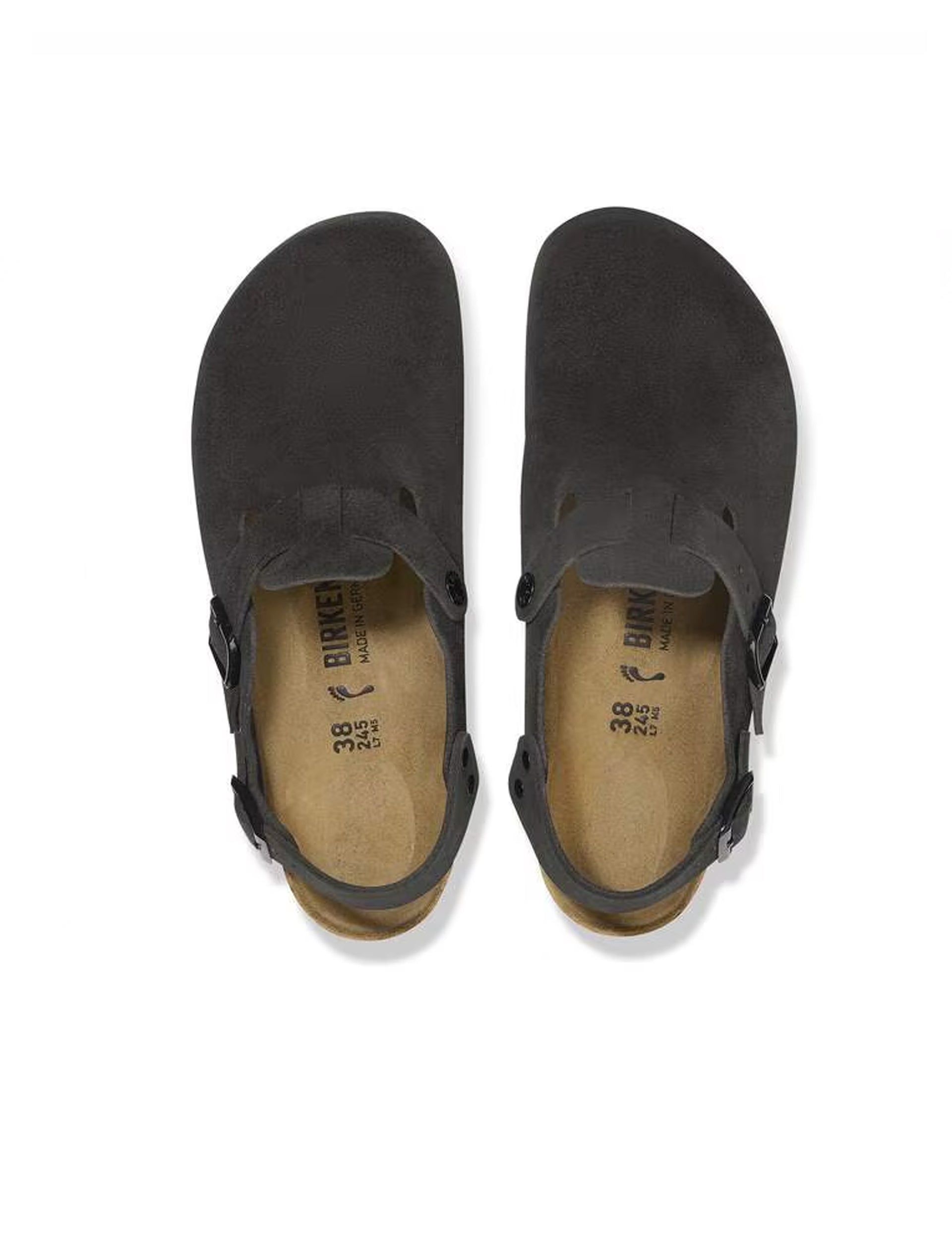 BIRKENSTOCK Tokio  Suede Leather BLACK