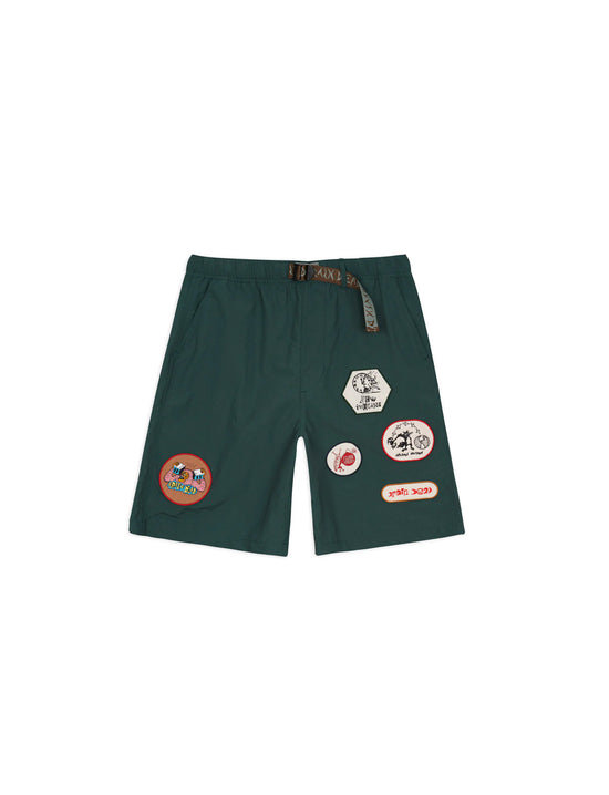 BRAIN DEAD Nylon Baggy Climber Short - Forest Green