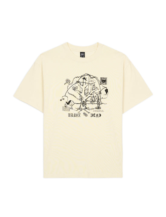 BRAIN DEAD ORACLE T-SHIRT - NATURAL