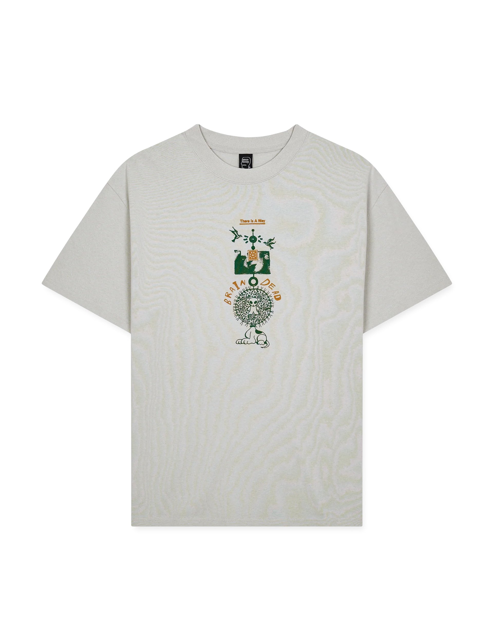 BRAIN DEAD THERE IS A WAY T-SHIRT - GREY