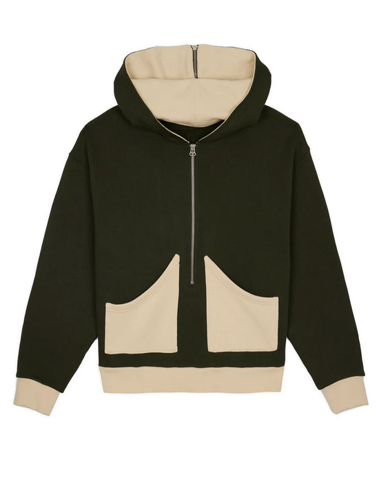 BRAIN DEAD ZIP HOODIE - GREEN