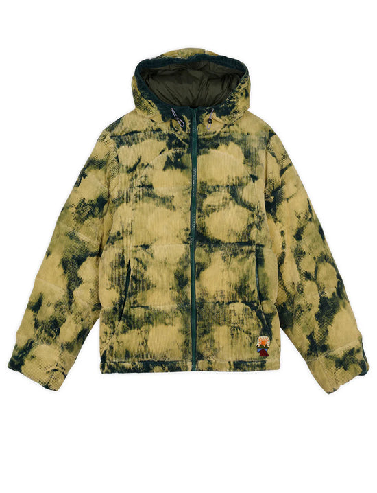 Brain Dead Bleach Dyed Dimension Puffer Jacket - Olive