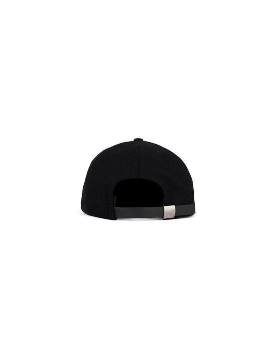 Brain Dead Flannel Logohead 6 Panel Hat- Black