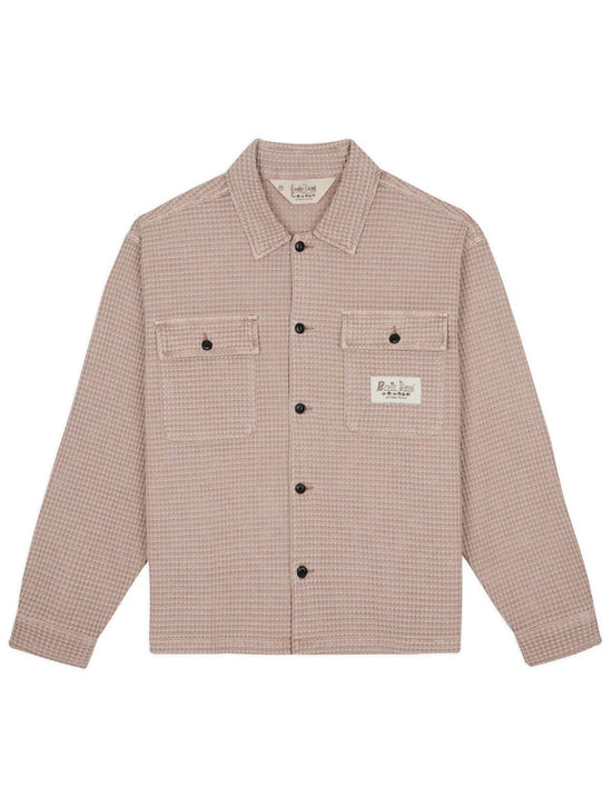 Brain Dead Waffle Button Front Shirt - Sand