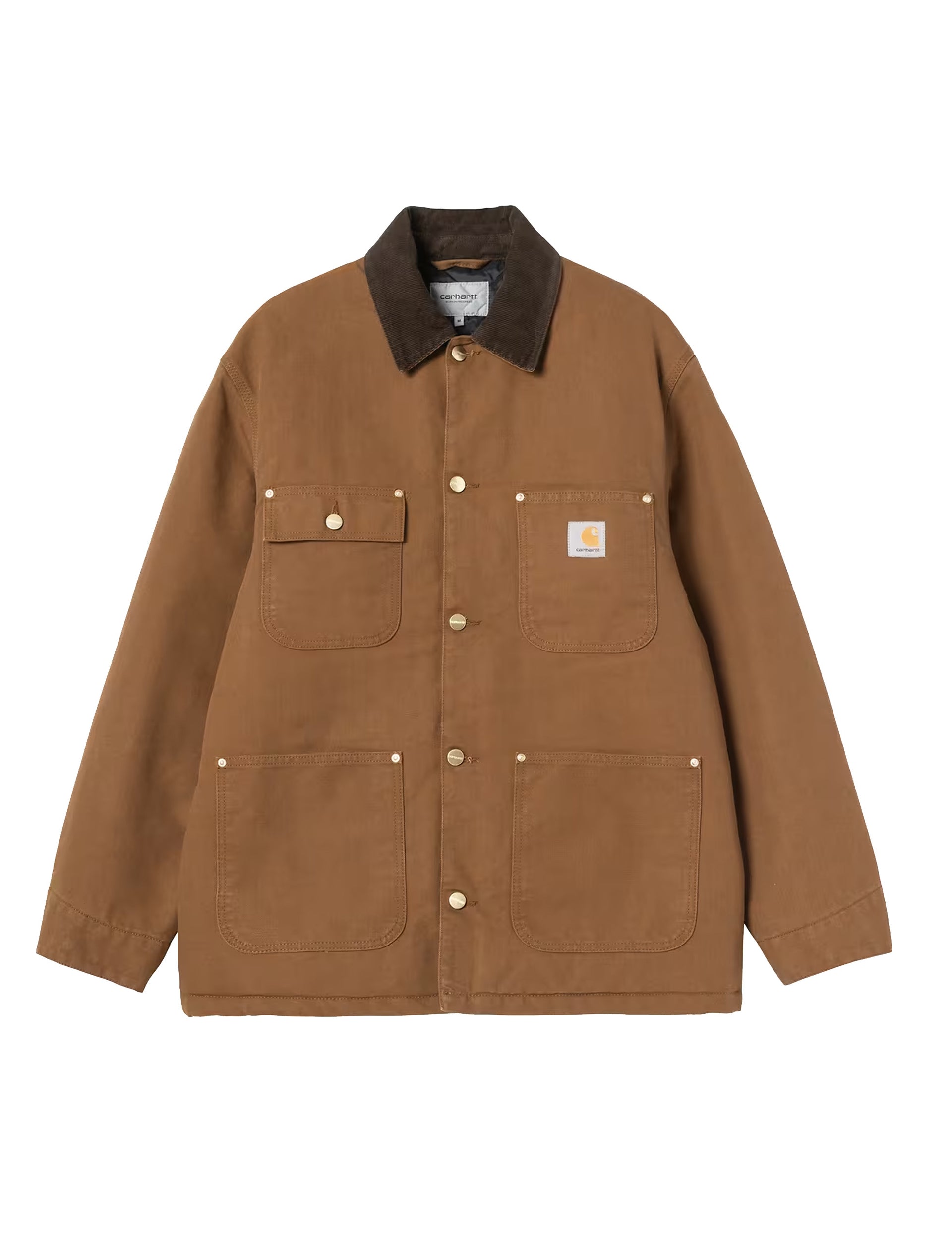 CARHARTT WIP OG Chore Coat 'Dearborn' Canvas WIP H Brown / Tobacco, rigid