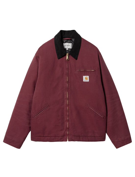 CARHARTT WIP OG Detroit Jacket (Winter) 'Dearborn' Canvas Malbec / Black, aged canvas