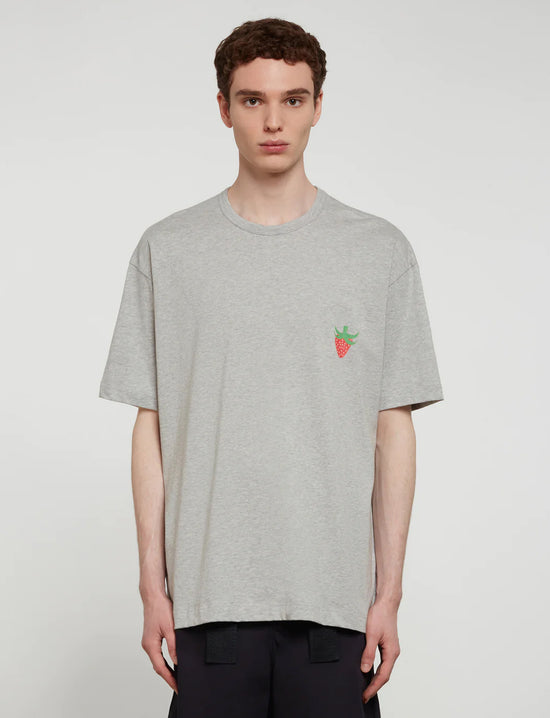 COMME DES GARÇONS SHIRT MENS T-SHIRT KNIT TOP GREY