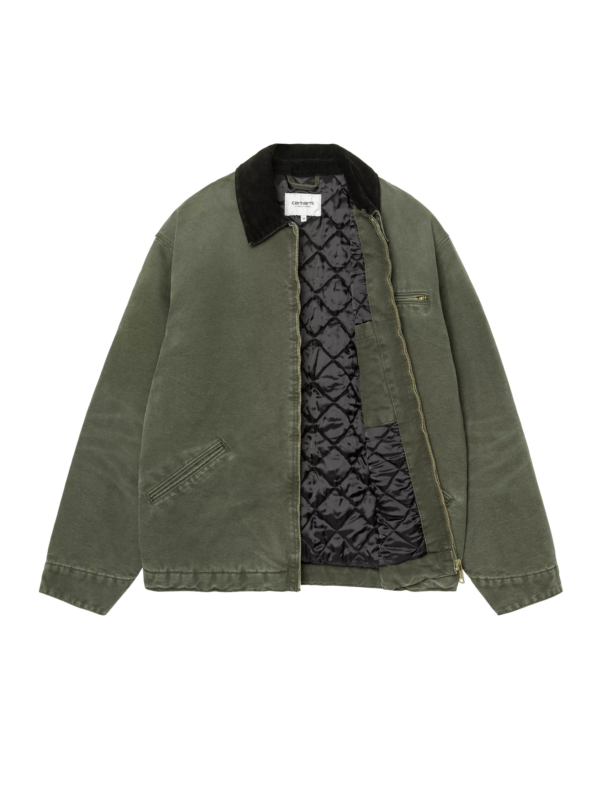 Carhartt WIP OG Detroit Jacket Olive / Black, Stone canvas
