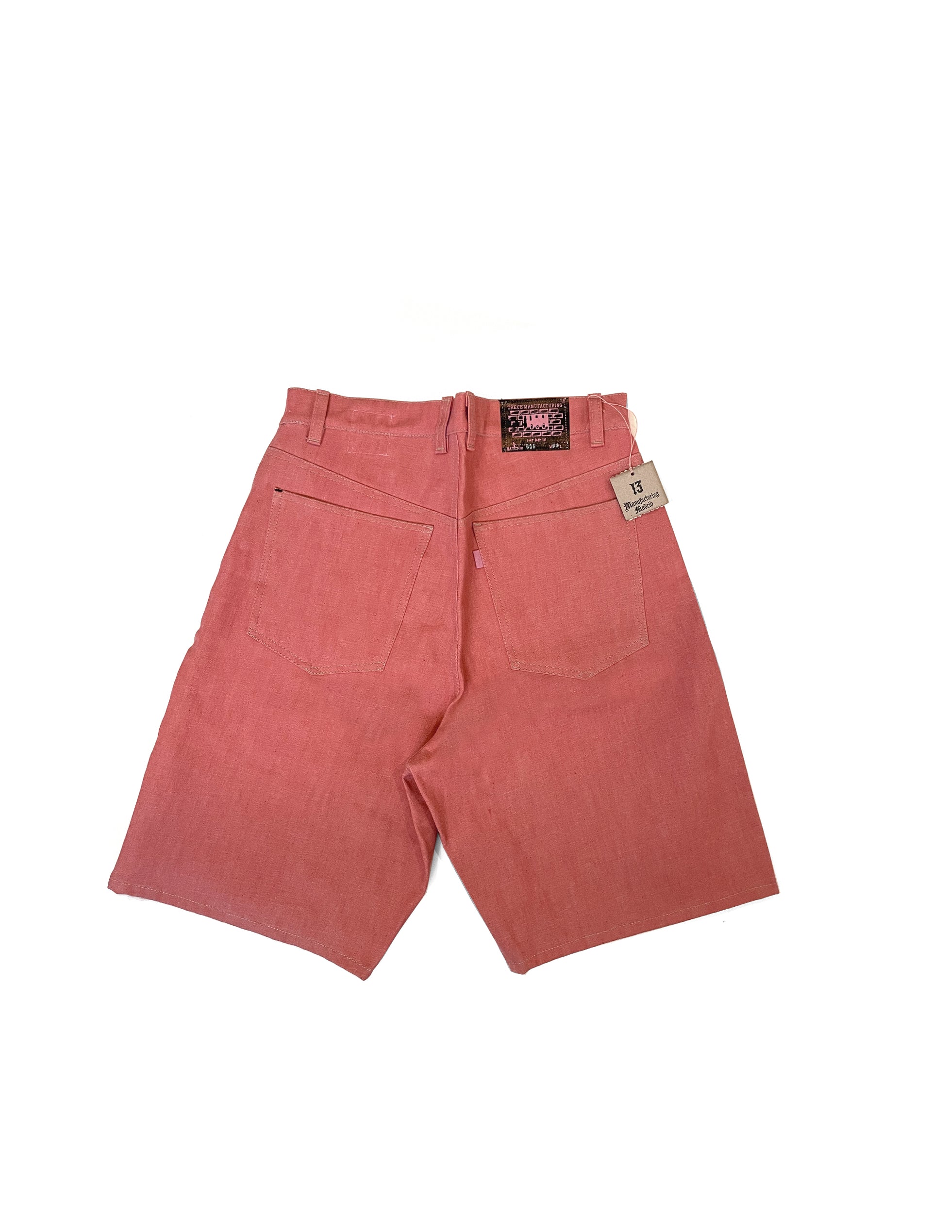 TRECE MANUFACTURING ‘STRAYCAT’ PINK 5pocket short trousers.