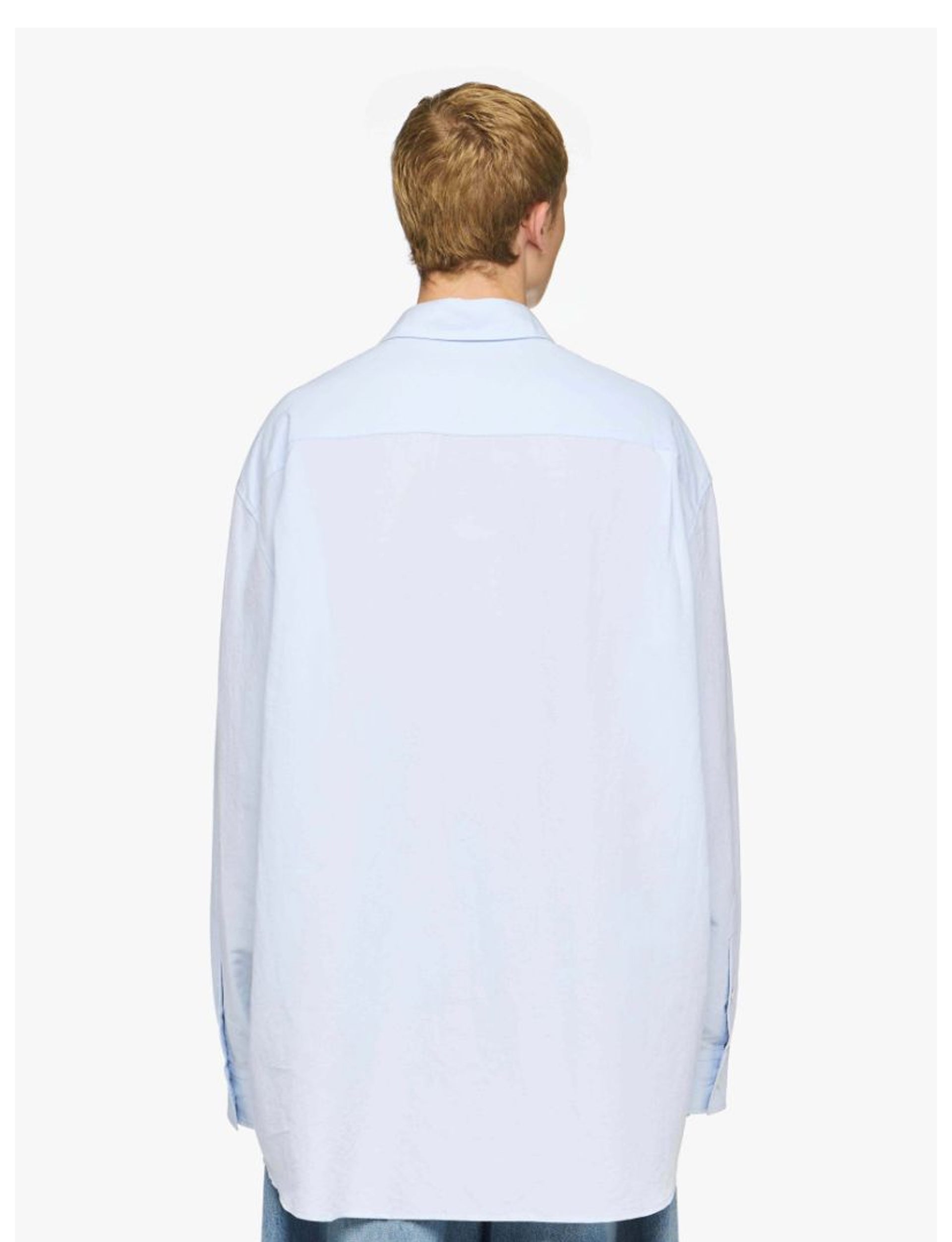 JW ANDERSON WINDOW' EMBROIDERED SHIRT LIGHT BLUE