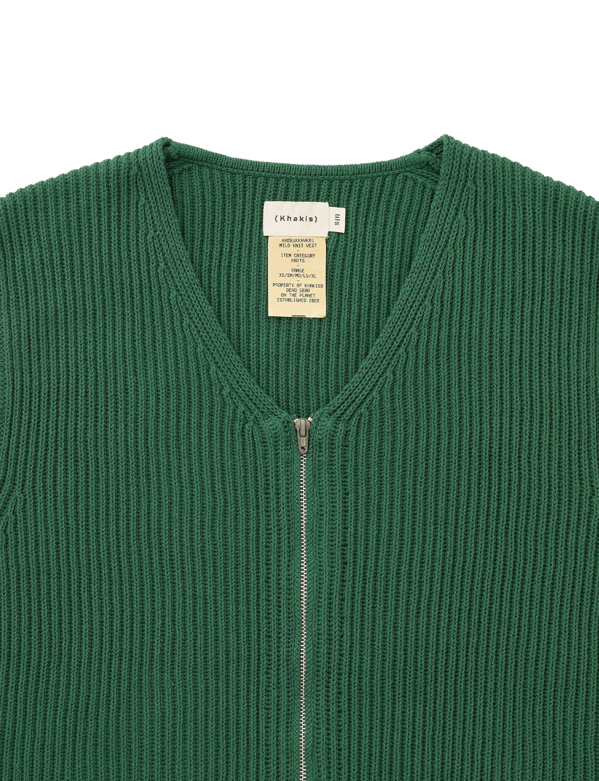 Khakis Milo Knit Vest Green