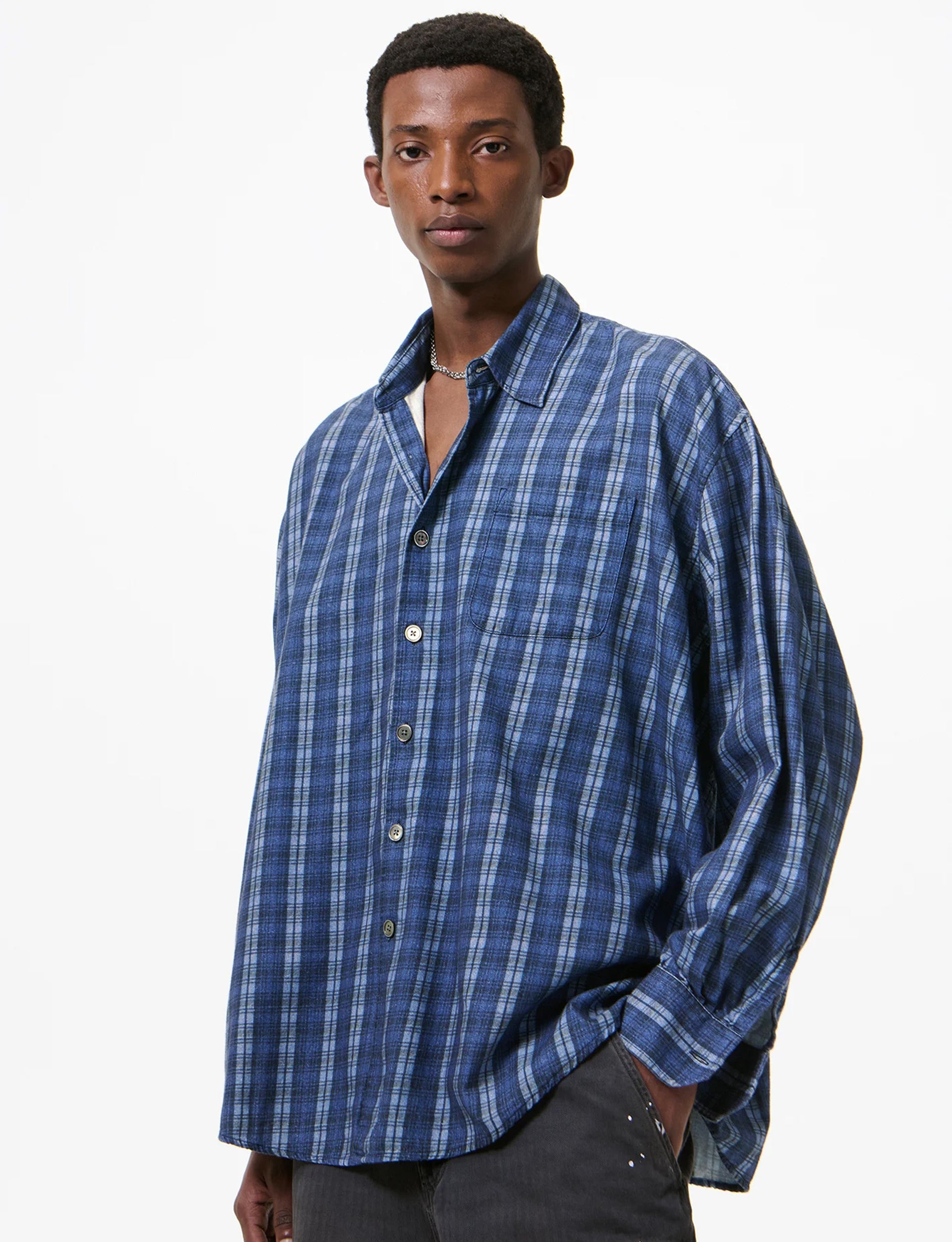 OUR LEGACY BORROWED SHIRT Check Please Print