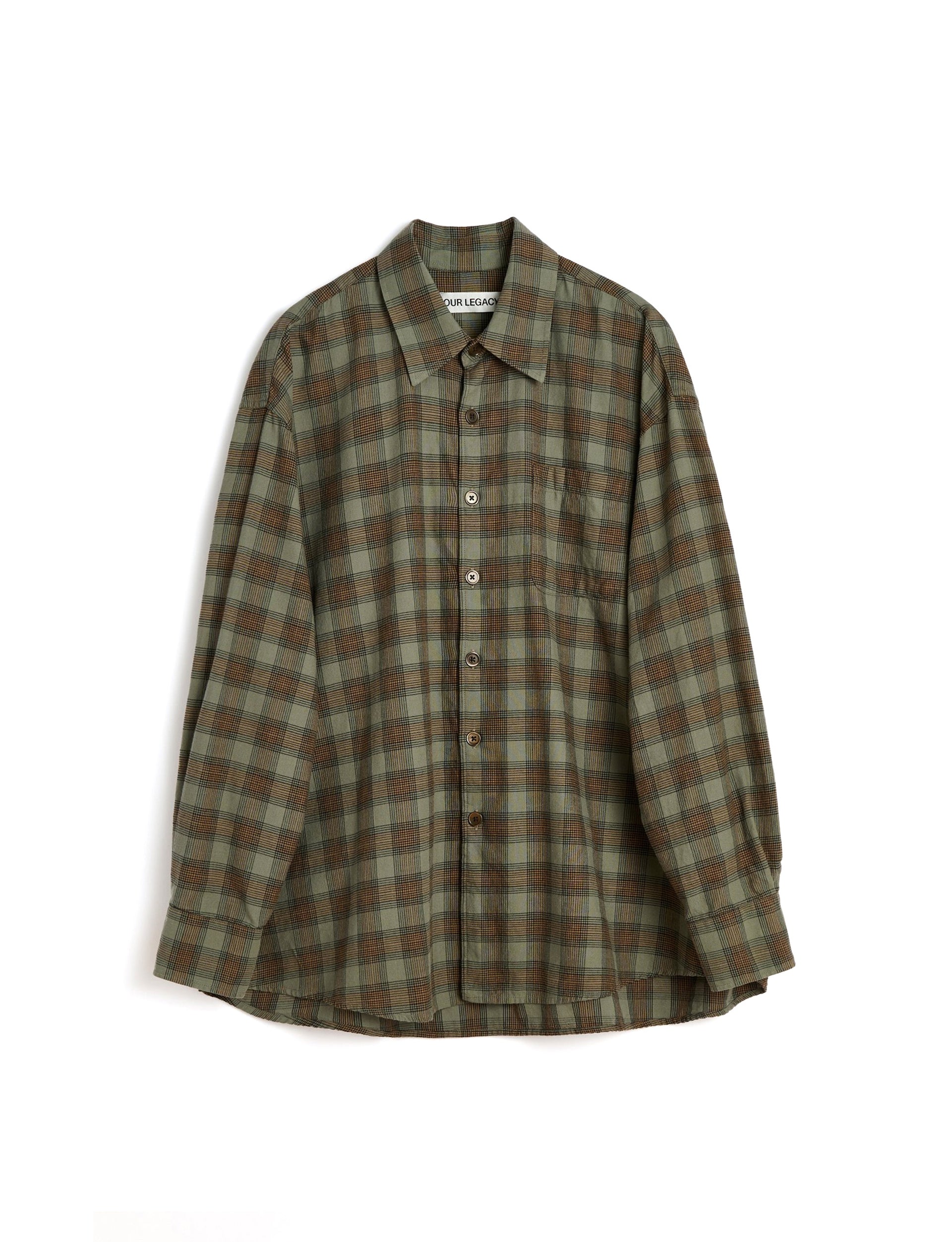 OUR LEGACY BORROWED SHIRT Iowa Flannel Check