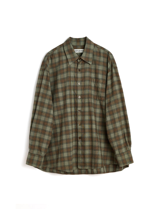 OUR LEGACY BORROWED SHIRT Iowa Flannel Check