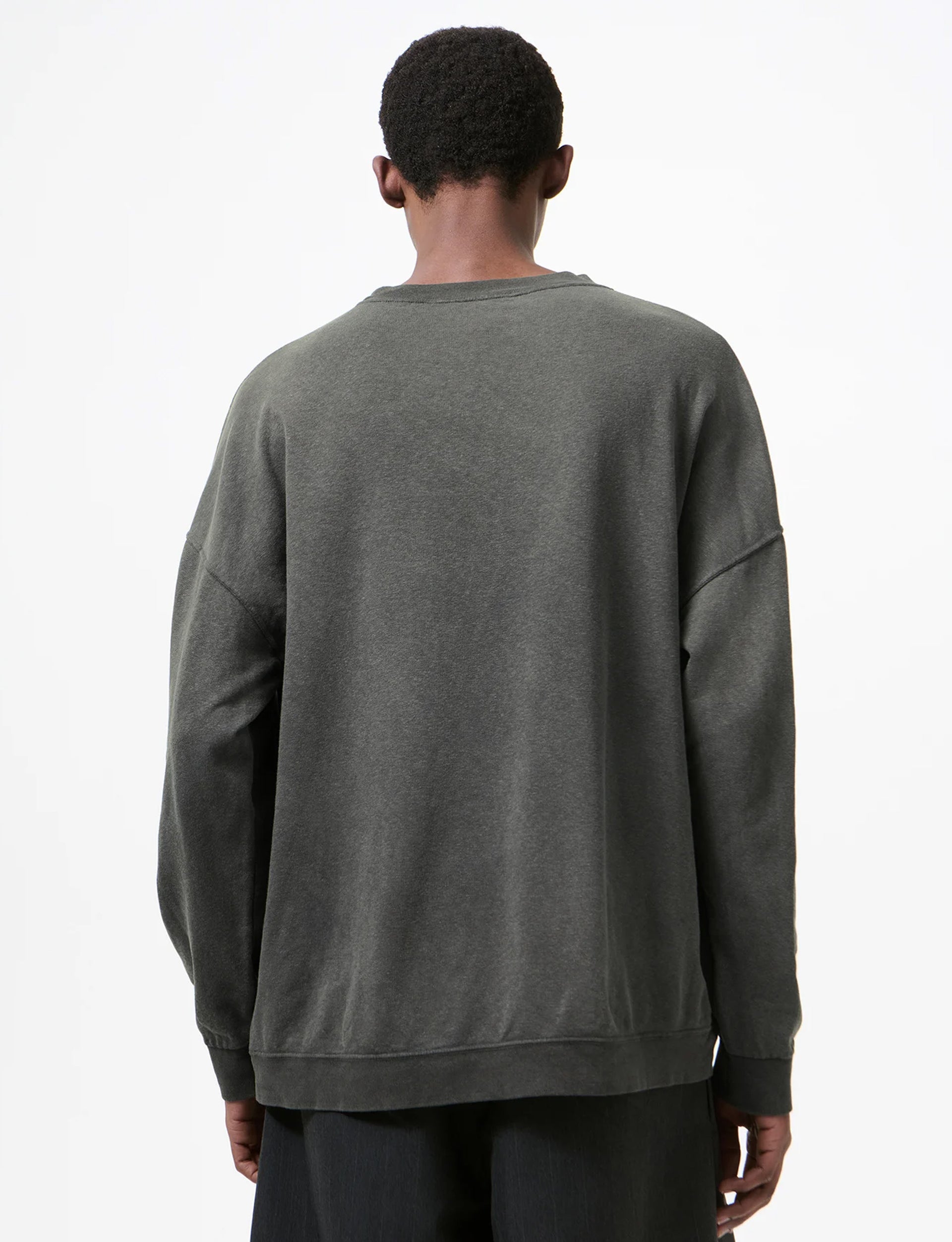 OUR LEGACY SLACK SWEATSHIRT Washed Black Rogue Loopback