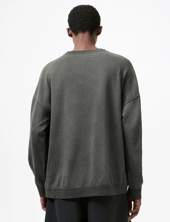 OUR LEGACY SLACK SWEATSHIRT Washed Black Rogue Loopback