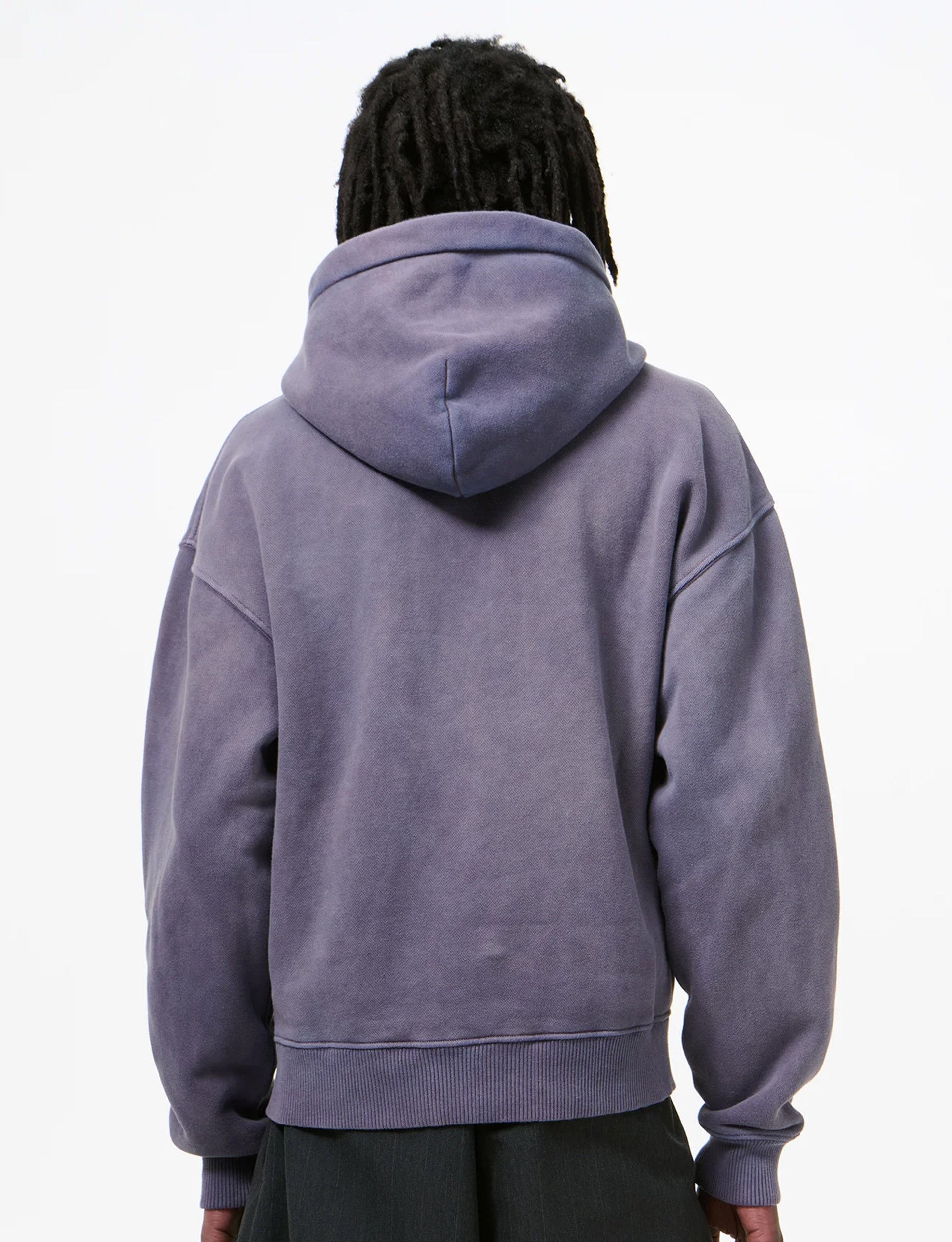 OUR LEGACY RASCAL HOOD Antique Amethyst Star Fleece