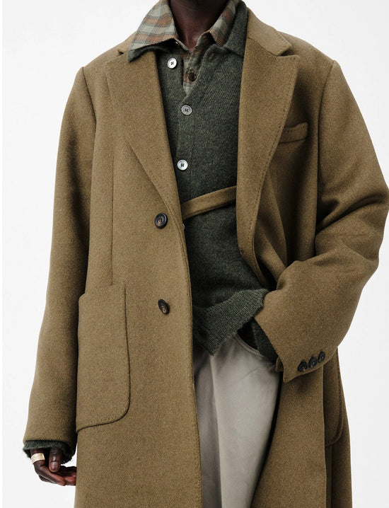 OUR LEGACY ROBE OVERCOAT Disruptive Moss Kilo Melton