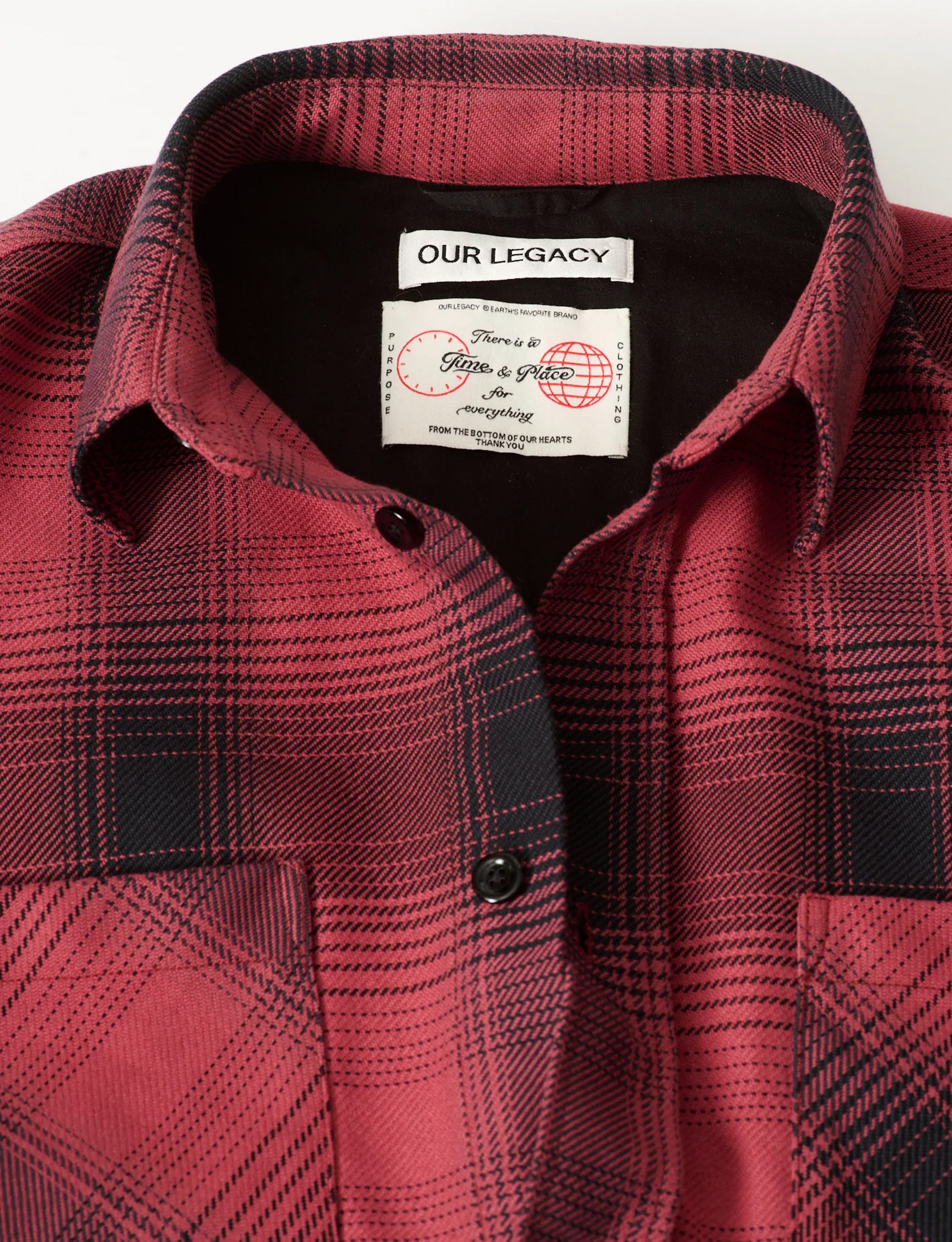 OUR LEGACY WHOPPIN SHIRT, Bison Check Ranch Cotton