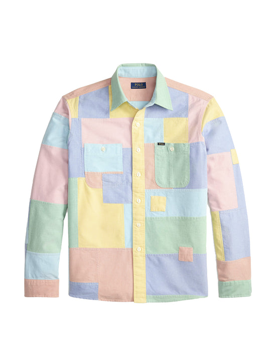 POLO RALPH LAUREN CLASSIC FIT PATCHWORK OXFORD WORKSHIRT