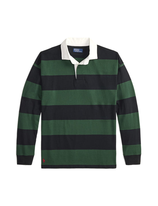 POLO RALPH LAUREN LONG SLEEVE-RUGBY NORTHWEST PINE/POLO BLACK