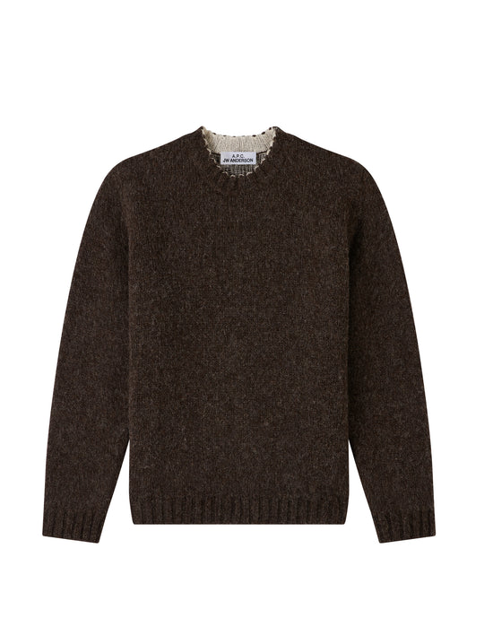A.P.C. X JW ANDERSON PULL ANGE DARK BROWN
