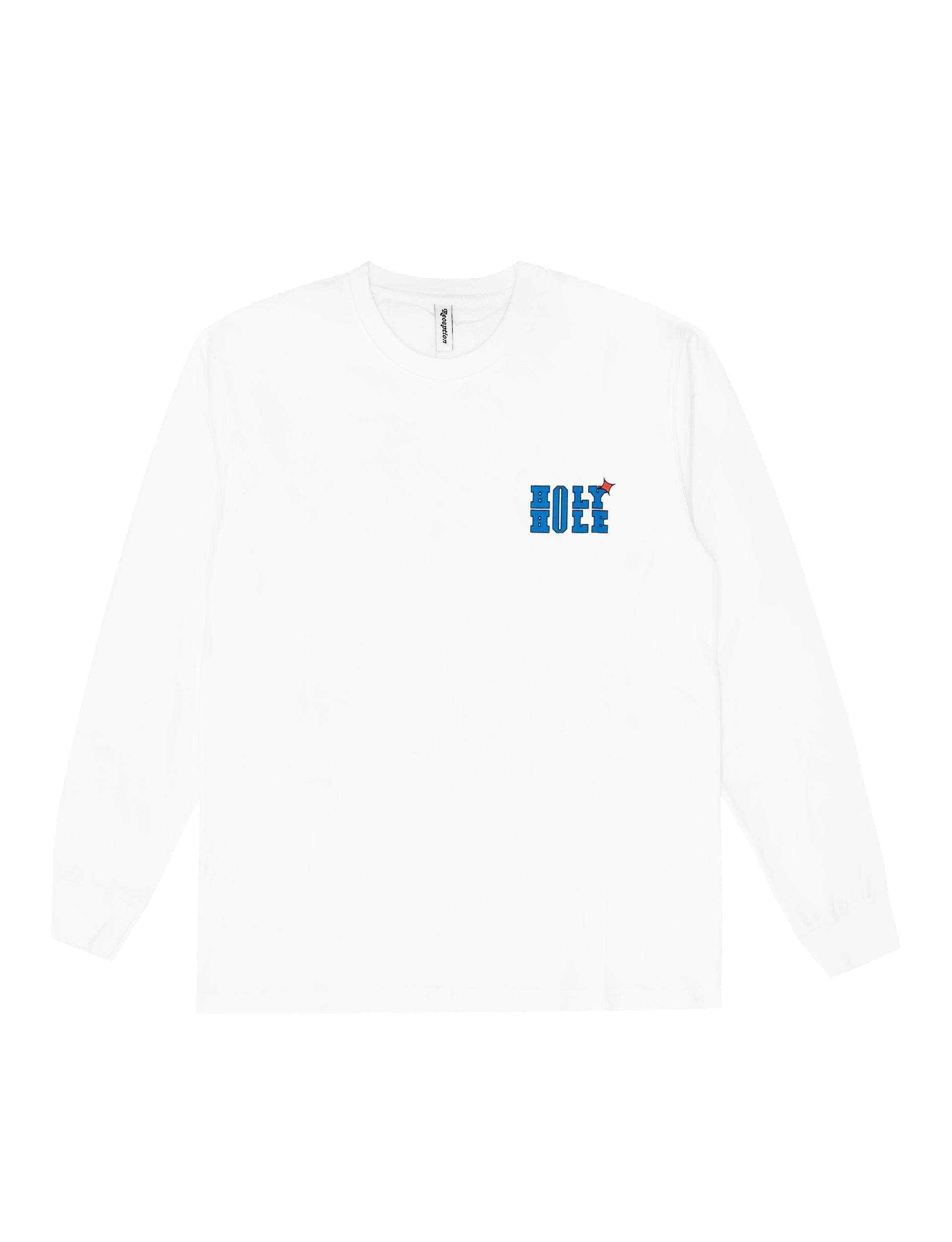 RECEPTION CLOTHING LS TEE HOLY COTTON SINGLE JERSEY WHITE