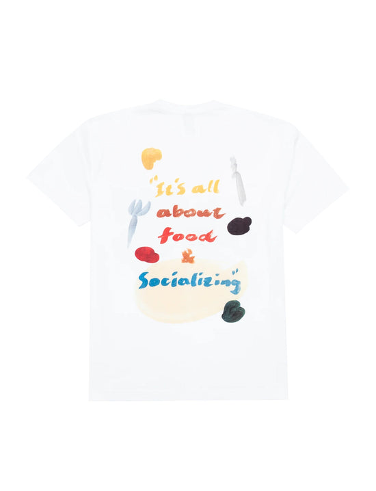 RECEPTION CLOTHING S/S TEE FOOD WHITE