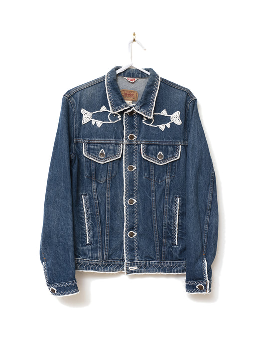 STUDIO PURAS EMBROIDERED DENIM JACKET