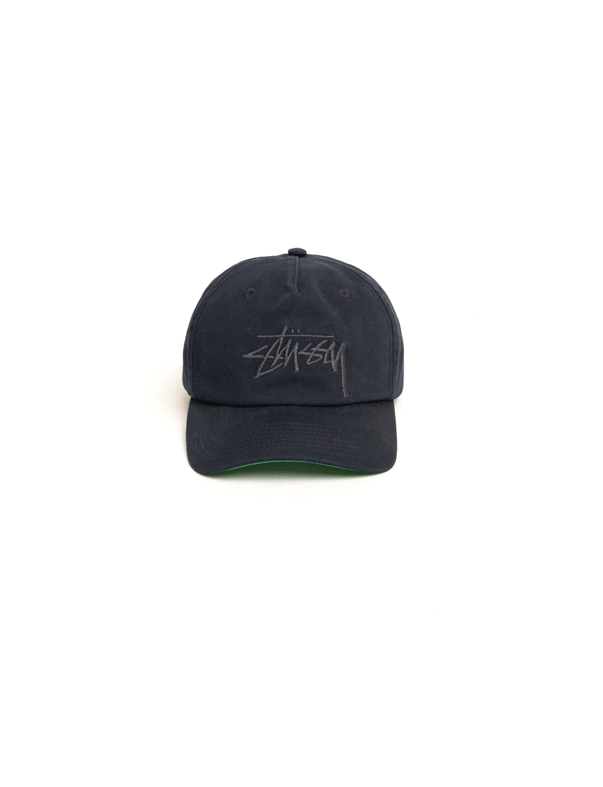 STÜSSY Big Stock Mid Depth Cap Navy Eclipse