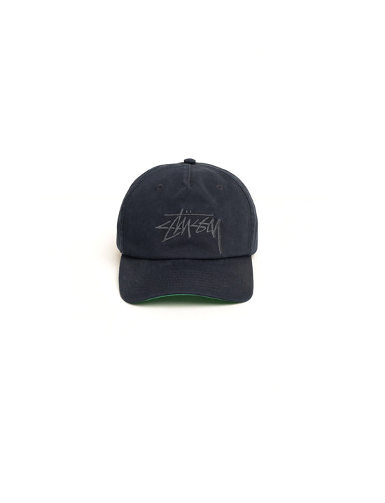 STÜSSY Big Stock Mid Depth Cap Navy Eclipse
