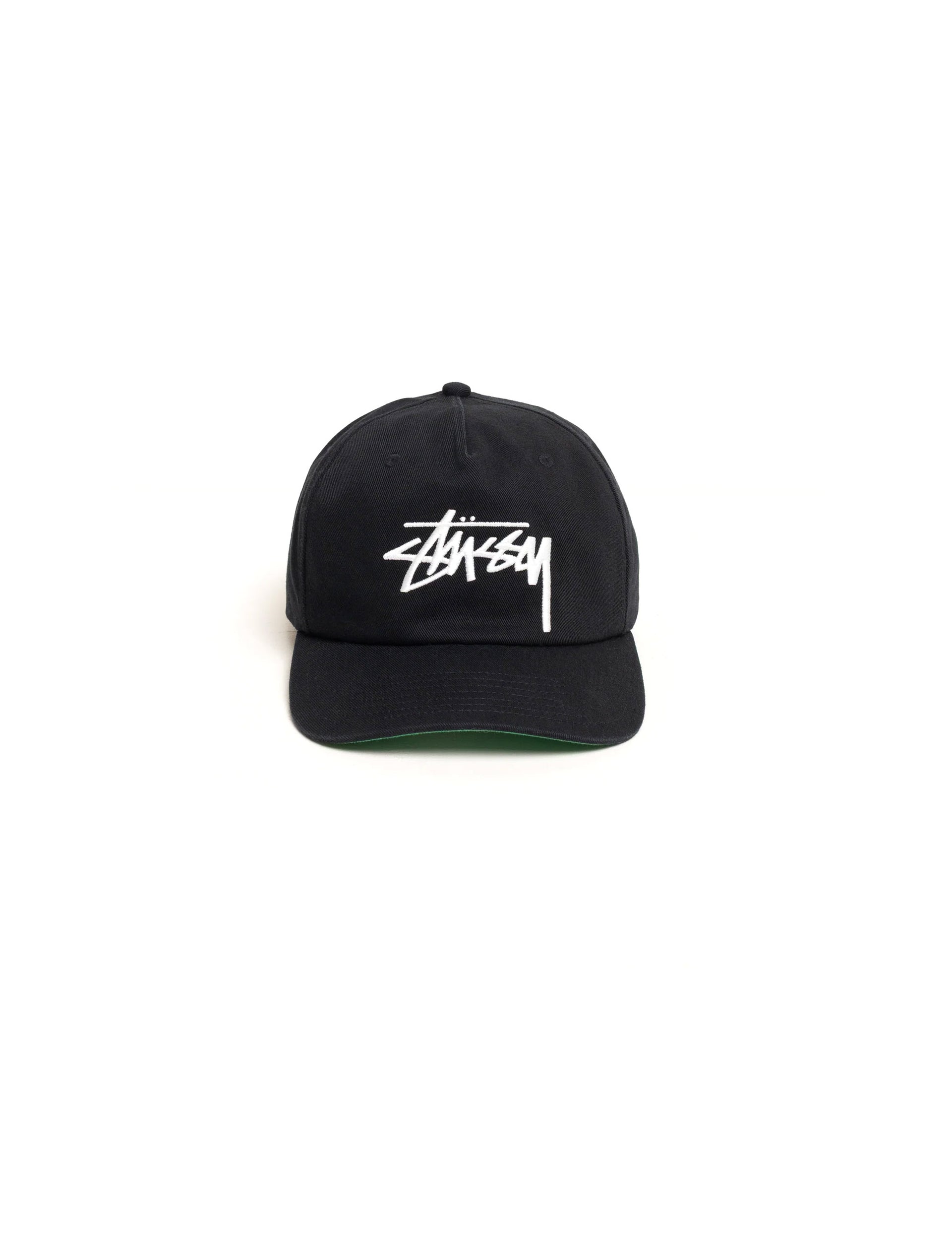 STÜSSY Big Stock Mid Depth Cap Shadow Black