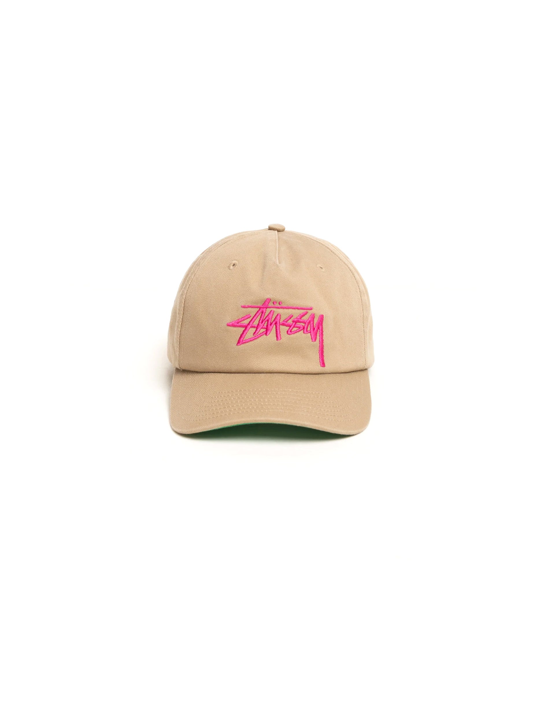 STÜSSY Big Stock Mid Depth Cap khaki