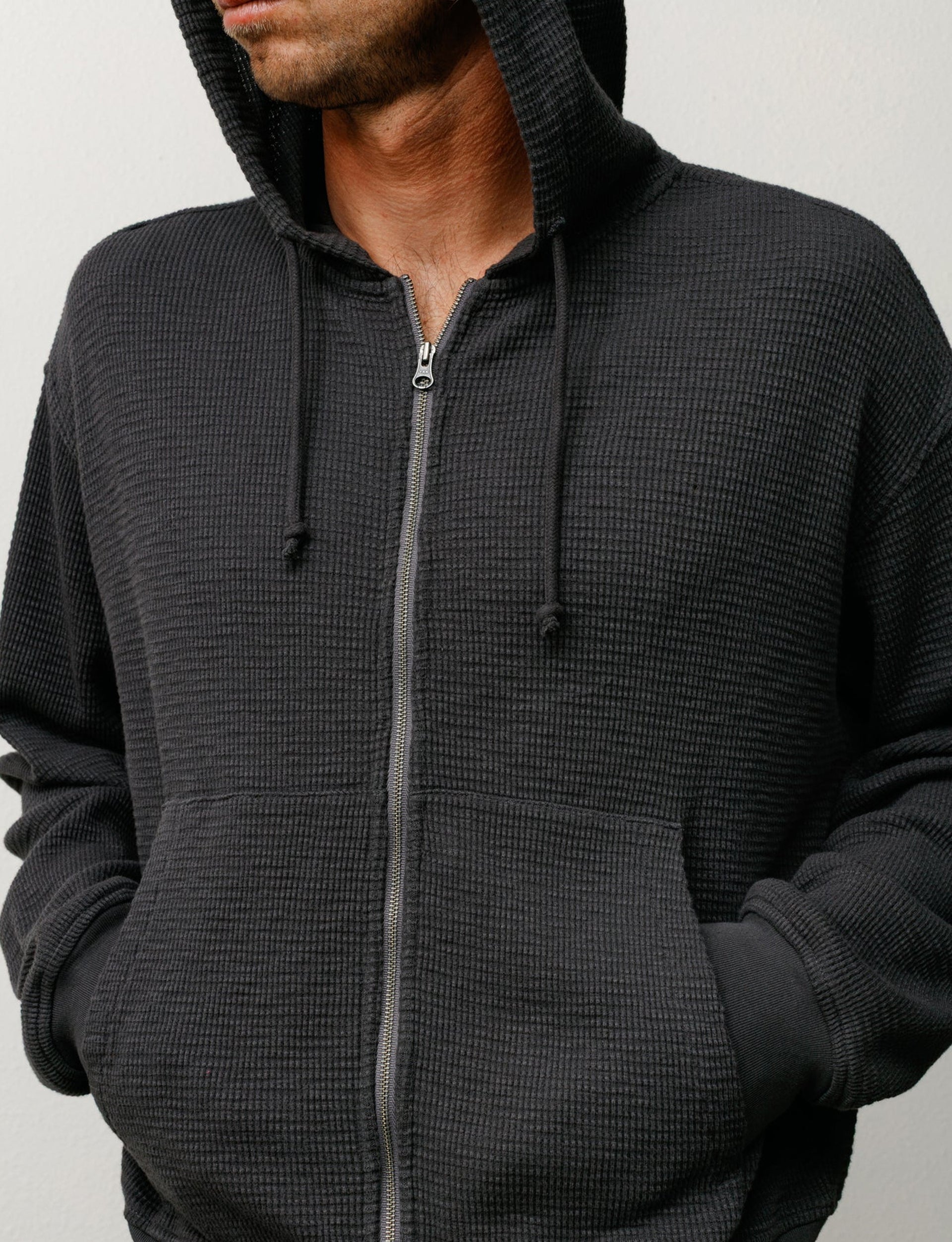 STÜSSY Light Weight Thermal Hood FADED BLACK
