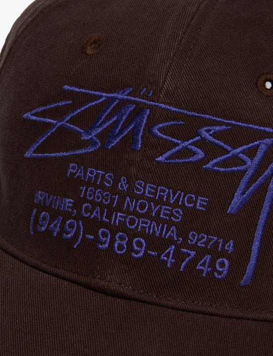 STÜSSY Lp Service Mesh Strapback Cap BROWN