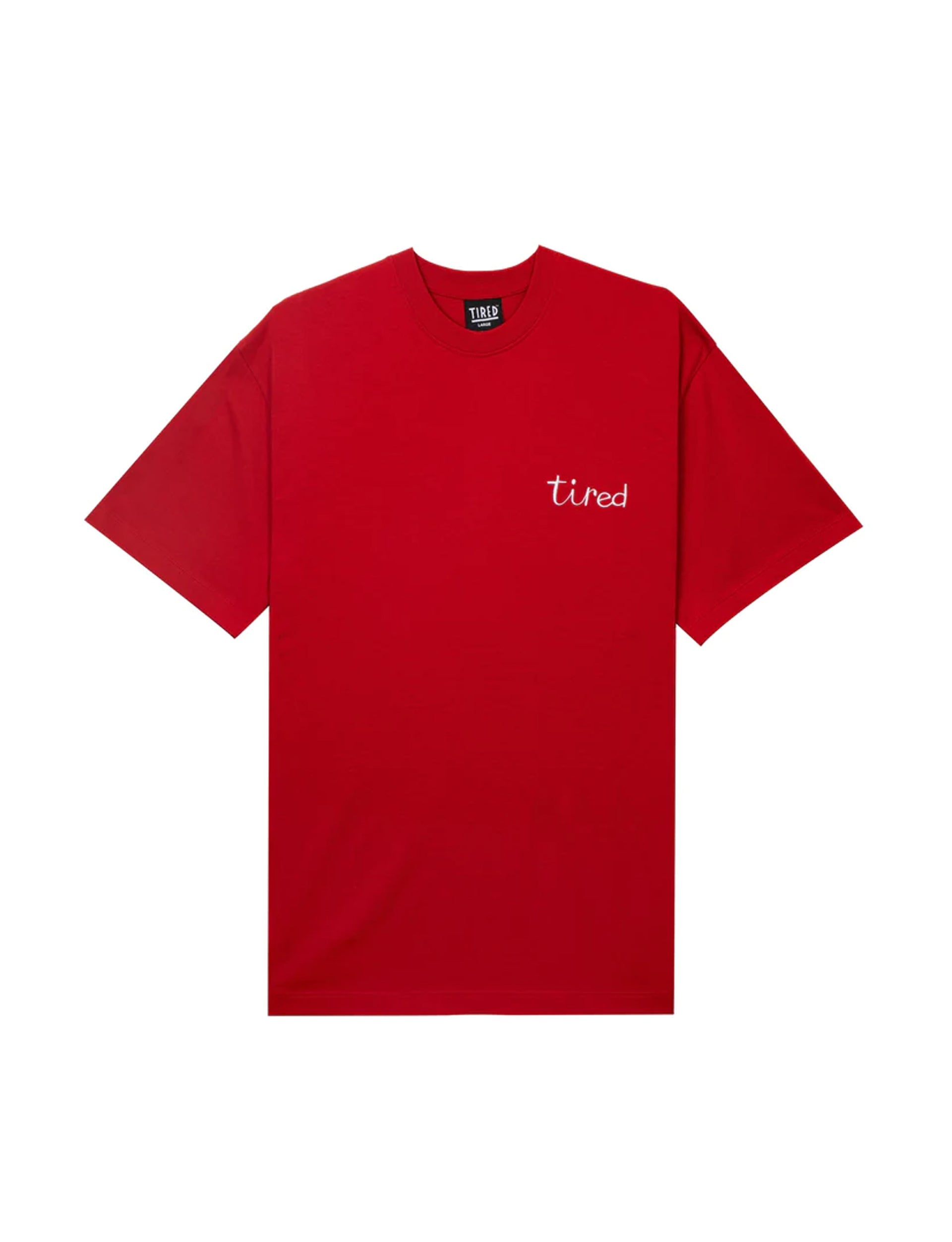 TIRED THE SHIP HAS SAILED SS TEE RED