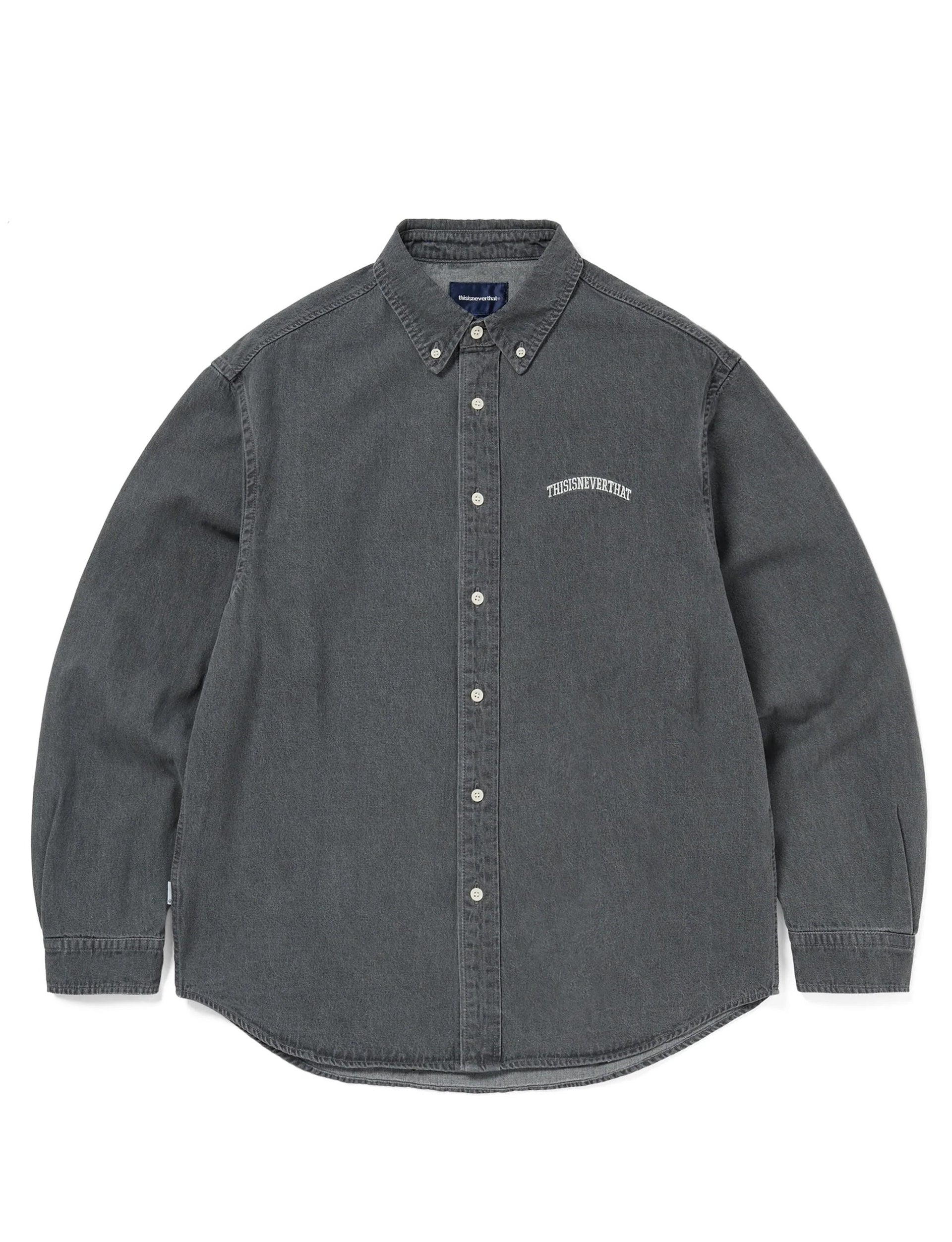 THISISNEVERTHAT Washed Denim Shirt Dusty Grey