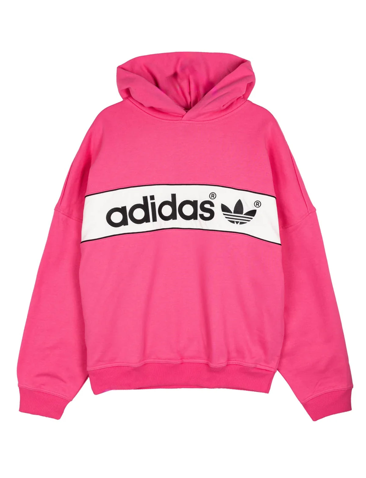 adidas originals block hoodie pink