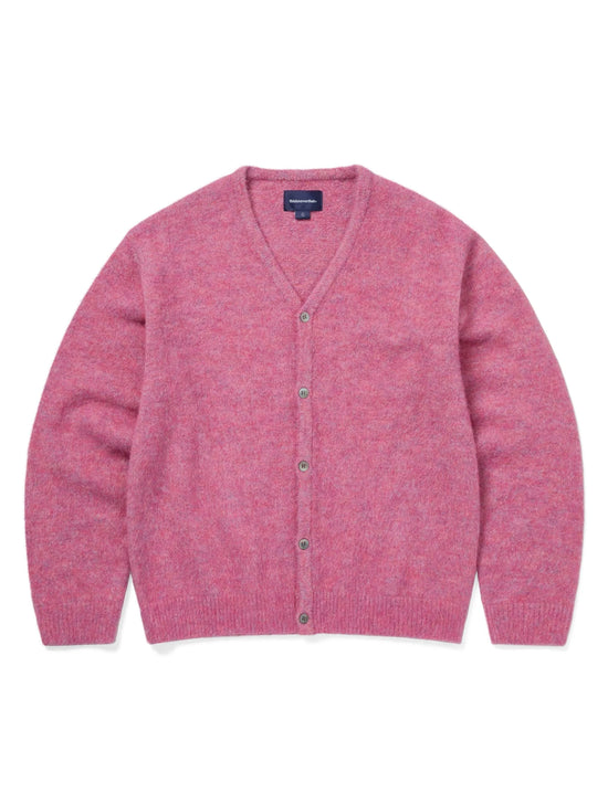 thisisneverthat Hairy Knit Cardigan Pink