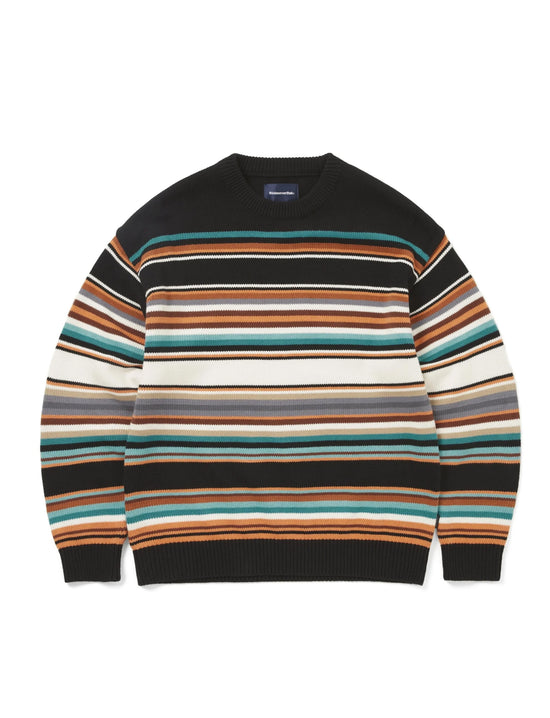 thisisneverthat Multi Striped Sweater Black White