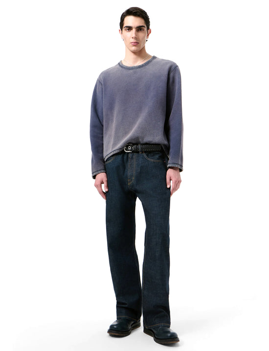 OUR LEGACY DOUBLE LOCK U NECK Grape Alloy Star Fleece