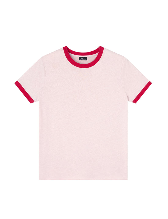 A.P.C. T-SHIRT JULES FAA PINK