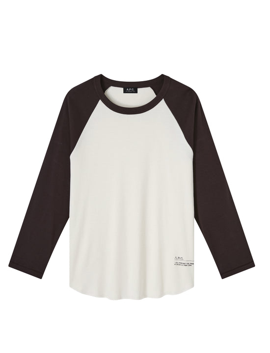 A.P.C. T-SHIRT QUARTER BEIGE/BROWN