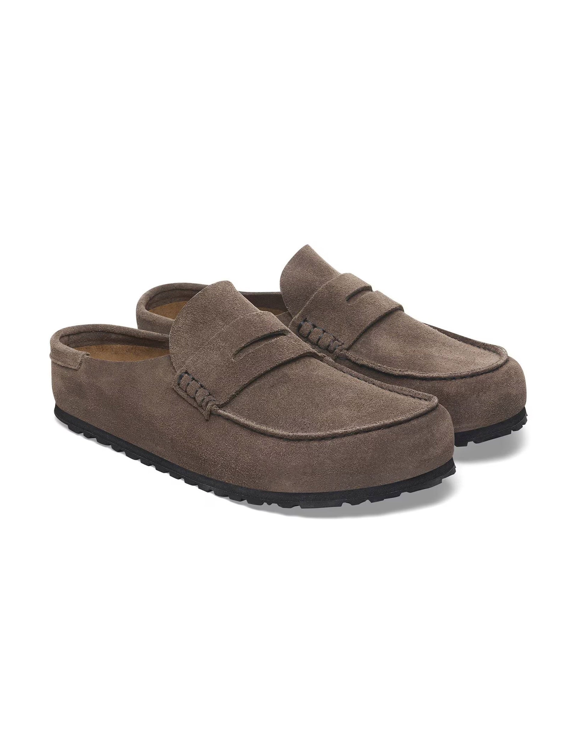 BIRKENSTOCK Naples Wrapped Suede Leather - Concrete Gray