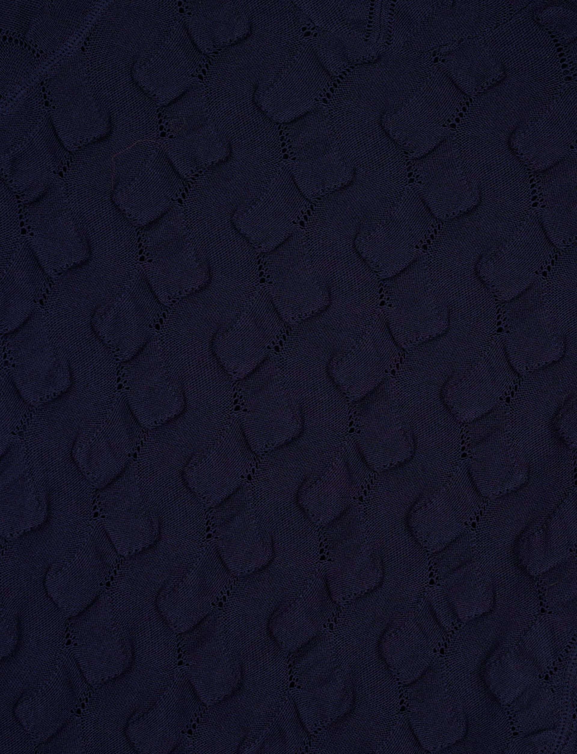 BRAIN DEAD Bubble Knit Hoodie - Midnight Blue