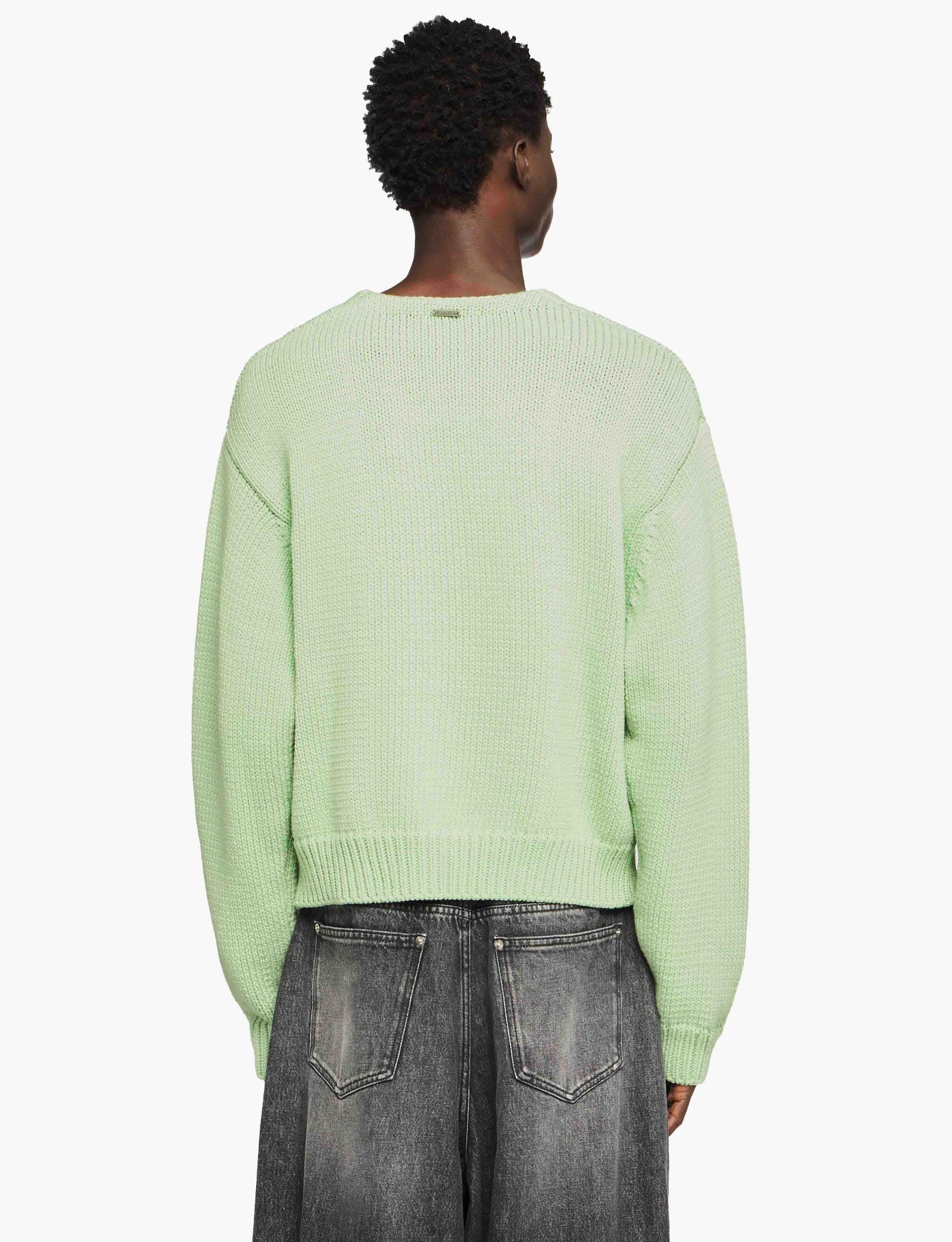 JW ANDERSON HOUSE' GRAPHIC SWEATER SPEARMINT