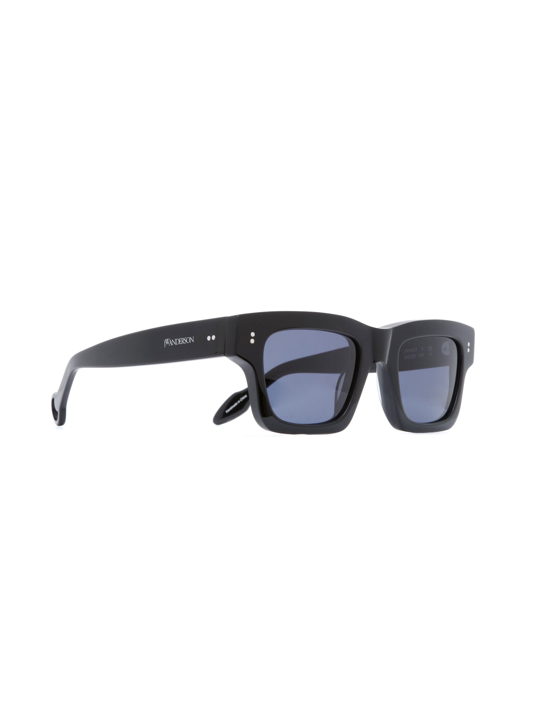 JW ANDERSON RECTANGLE SUNGLASSES BLACK