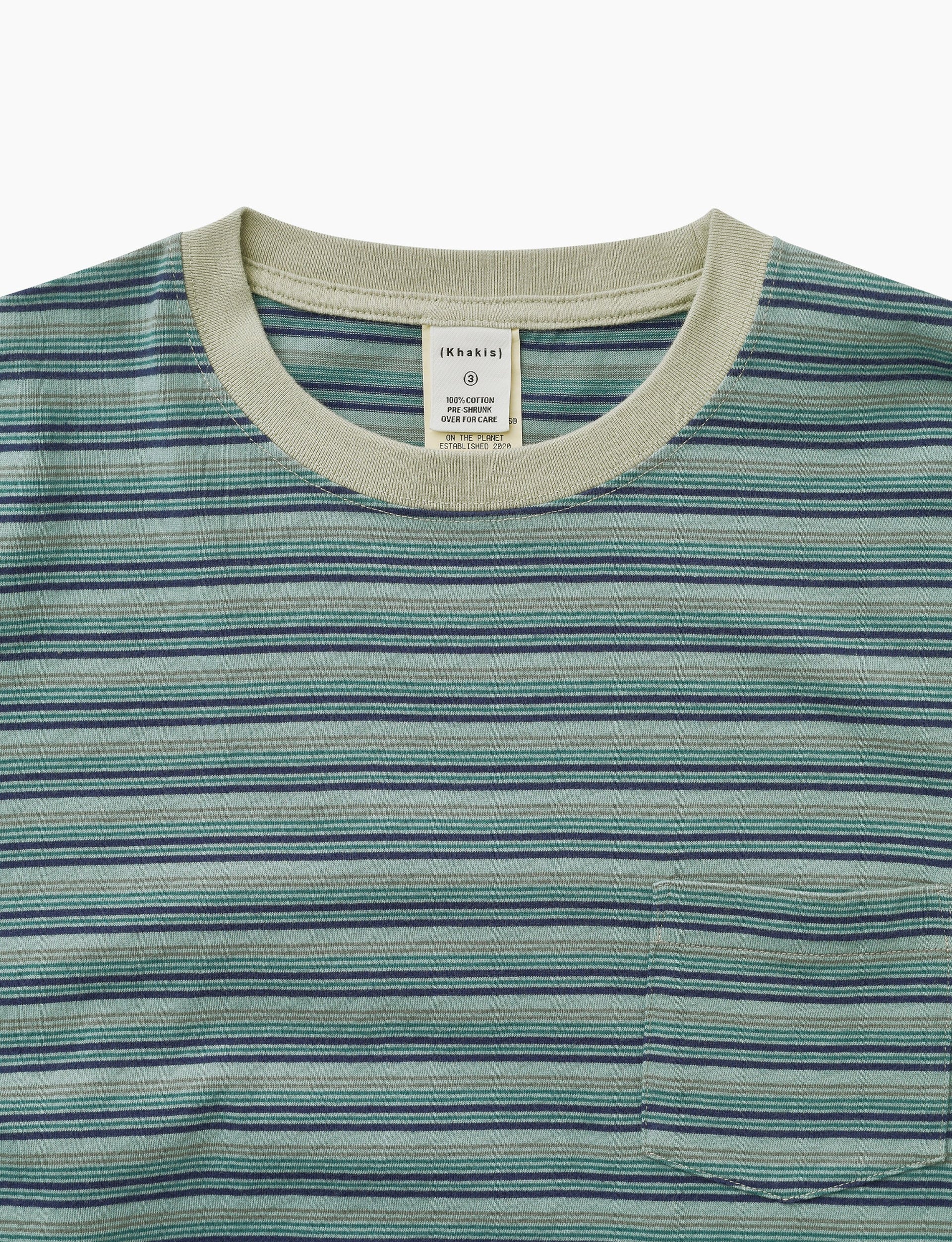 Khakis Border L/S Tee Pistachio